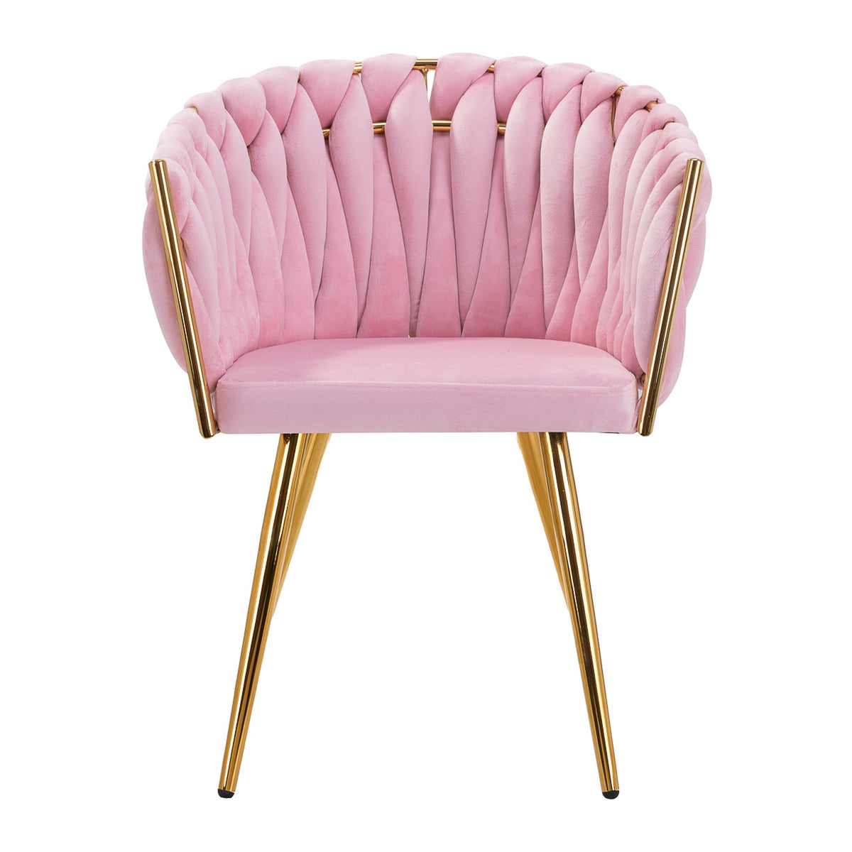 4Rico Poltrona QS-GW06G in Velluto - Rosa