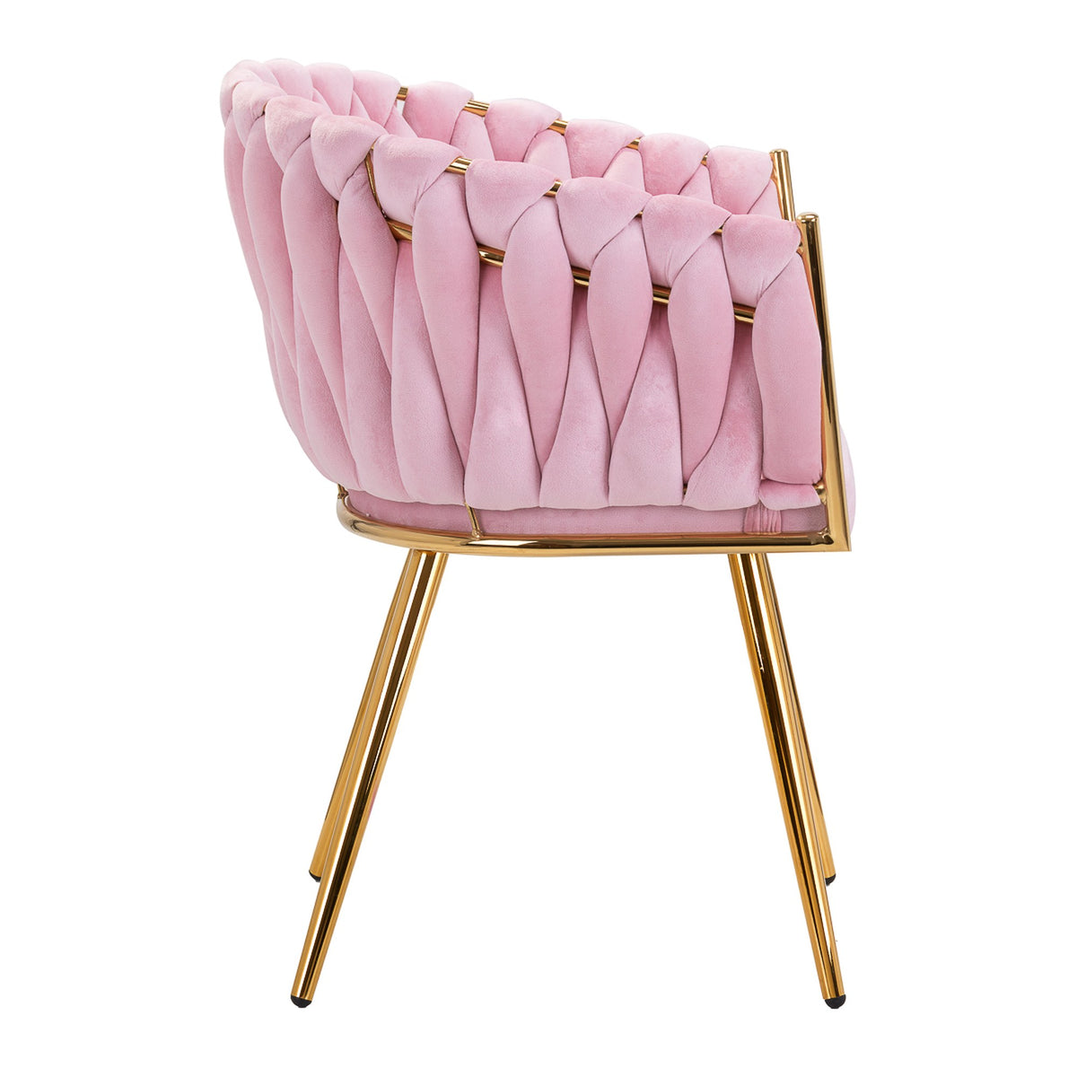 4Rico Poltrona QS-GW06G in Velluto - Rosa