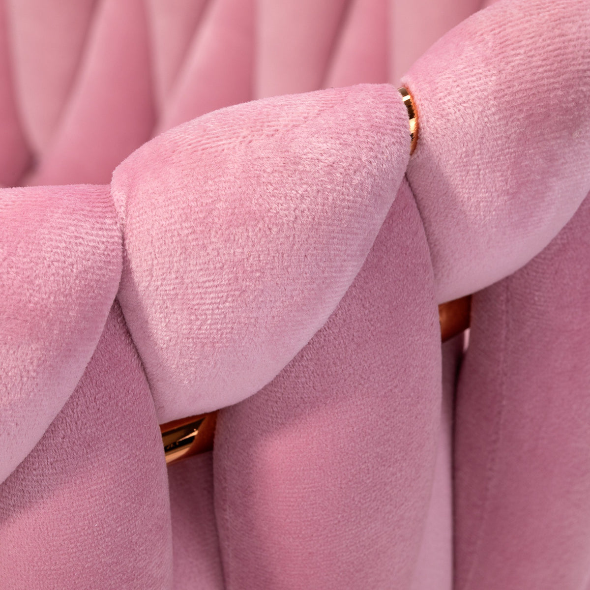 4Rico Poltrona QS-GW06G in Velluto - Rosa