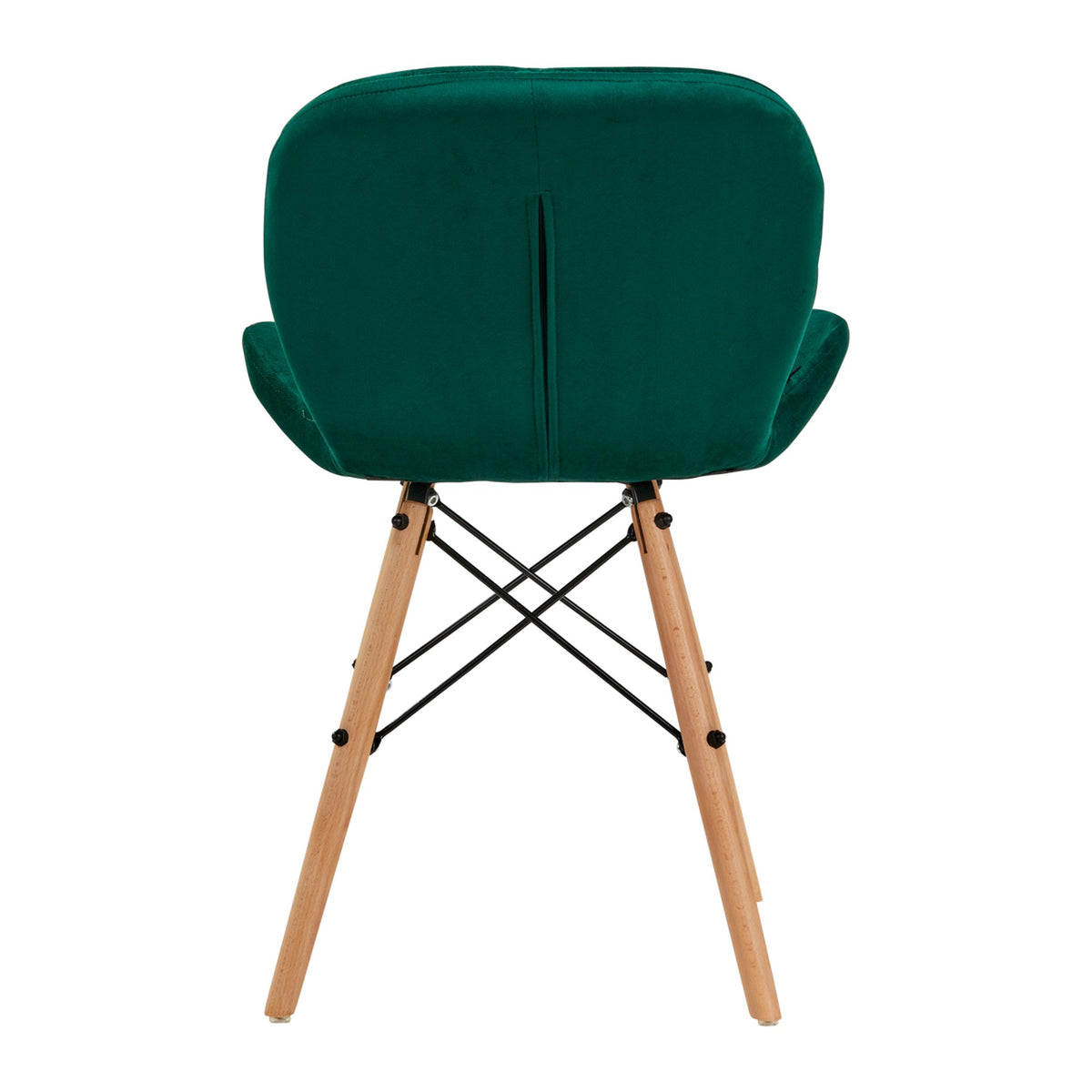 4Rico Sedia Scandinava QS-186 in Velluto - Verde