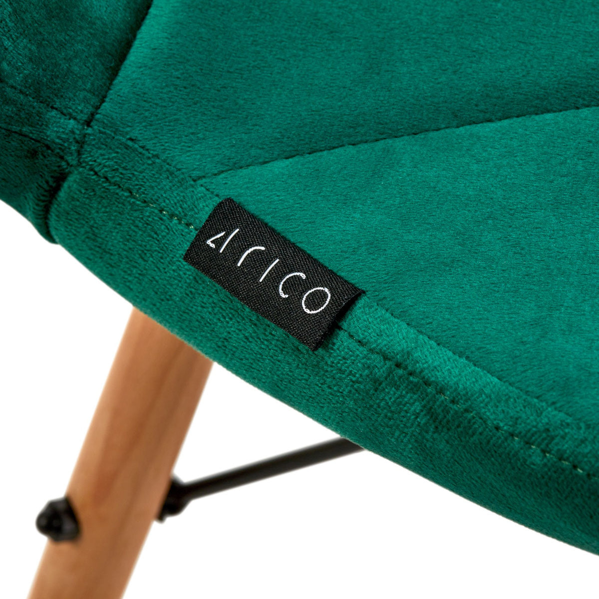 4Rico Sedia Scandinava QS-186 in Velluto - Verde