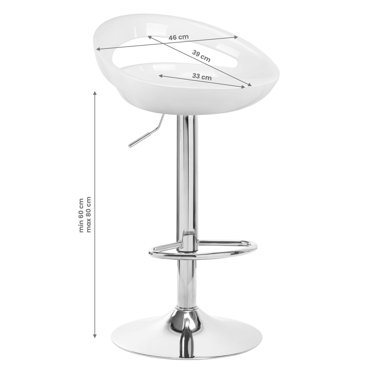 4Rico Sgabello QS-B01 - Bianco