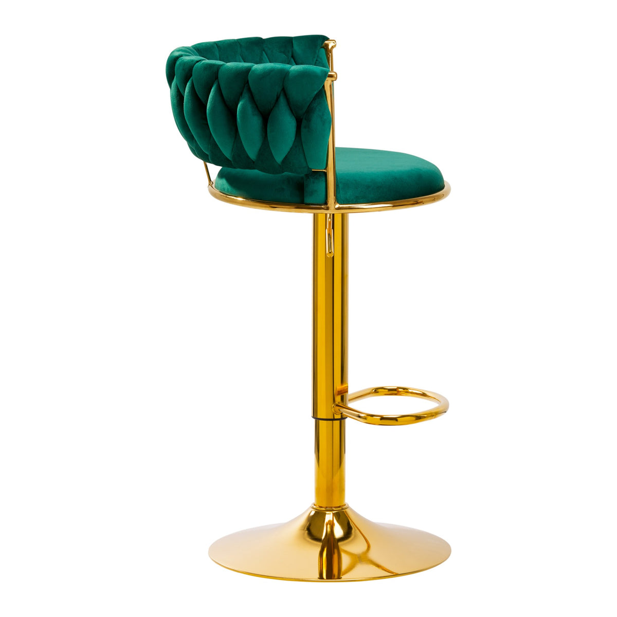 4Rico Sgabello QS-B313A in Velluto - Verde