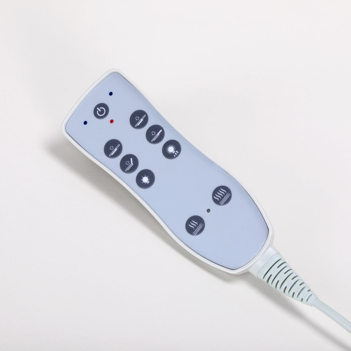 Azzurro Lettino Massaggio 815B Riscaldato con LED - Bianco