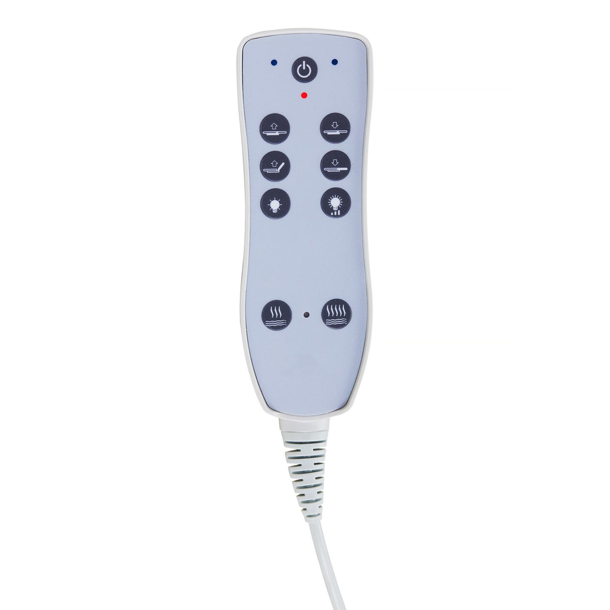 Azzurro Lettino Massaggio 815B Riscaldato con LED - Bianco