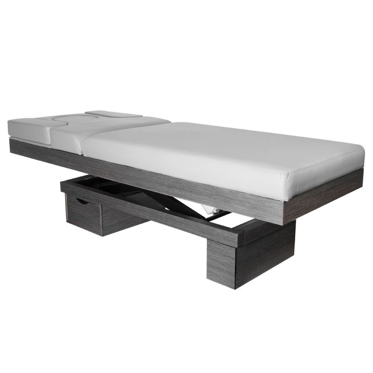 Azzurro Lettino Massaggio Elettrico 815B Riscaldato in Legno - Grigio