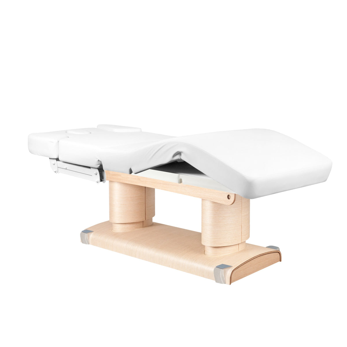 Azzurro Lettino Massaggio Elettrico 838 Riscaldato - Bianco