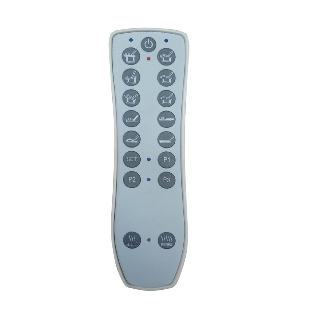Azzurro Lettino Massaggio Elettrico 838 Riscaldato - Bianco