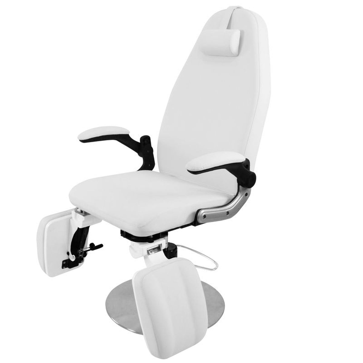 Azzurro Poltrona Lettino 713A con Pompa Idraulica - Bianco
