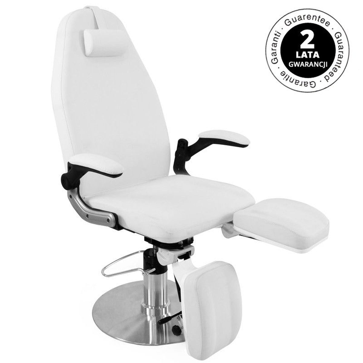 Azzurro Poltrona Lettino 713A con Pompa Idraulica - Bianco