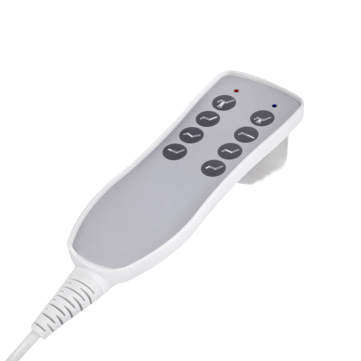 Azzurro Poltrona Lettino Elettrica 708A 4 Motori - Bianco