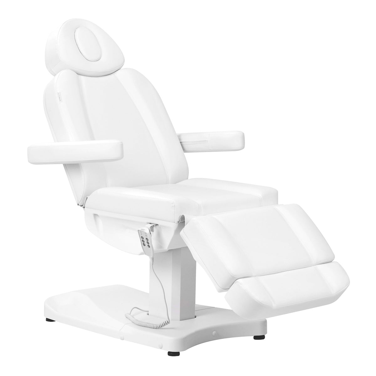 Azzurro Poltrona Lettino Elettrica 803D 3 Motori - Bianco