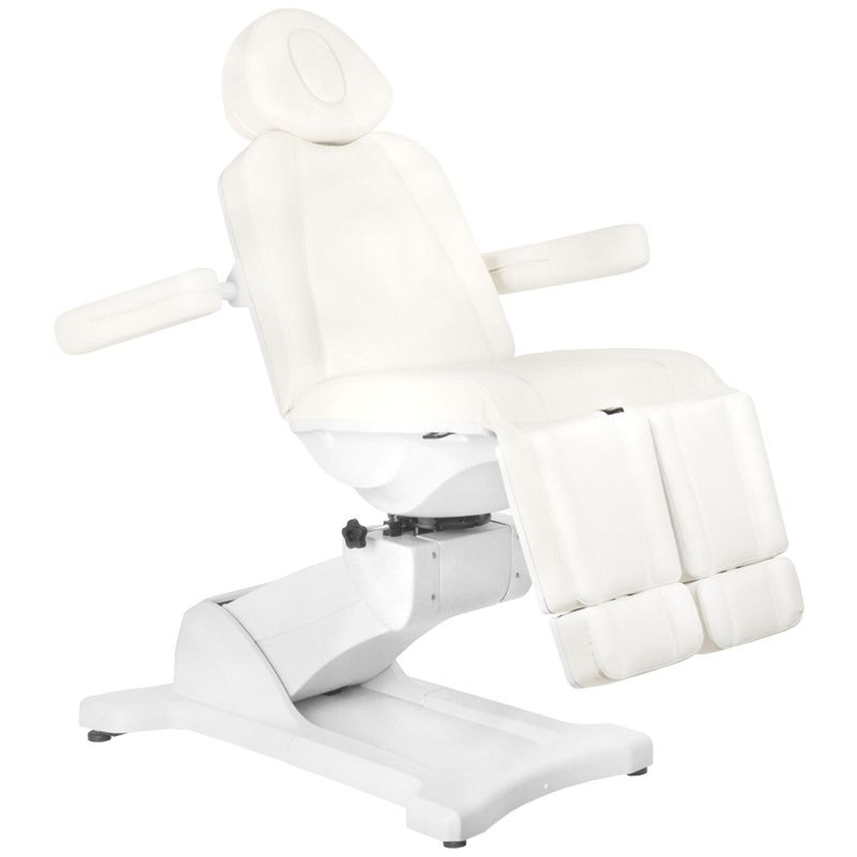 Azzurro Poltrona Lettino Elettrica 869AS Girevole - Bianco