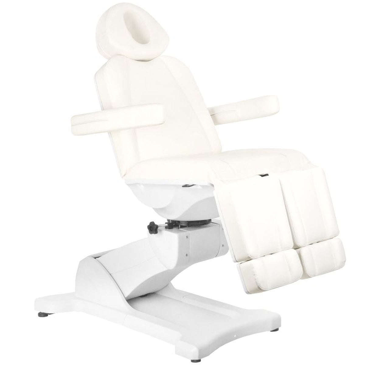 Azzurro Poltrona Lettino Elettrica 869AS Girevole - Bianco