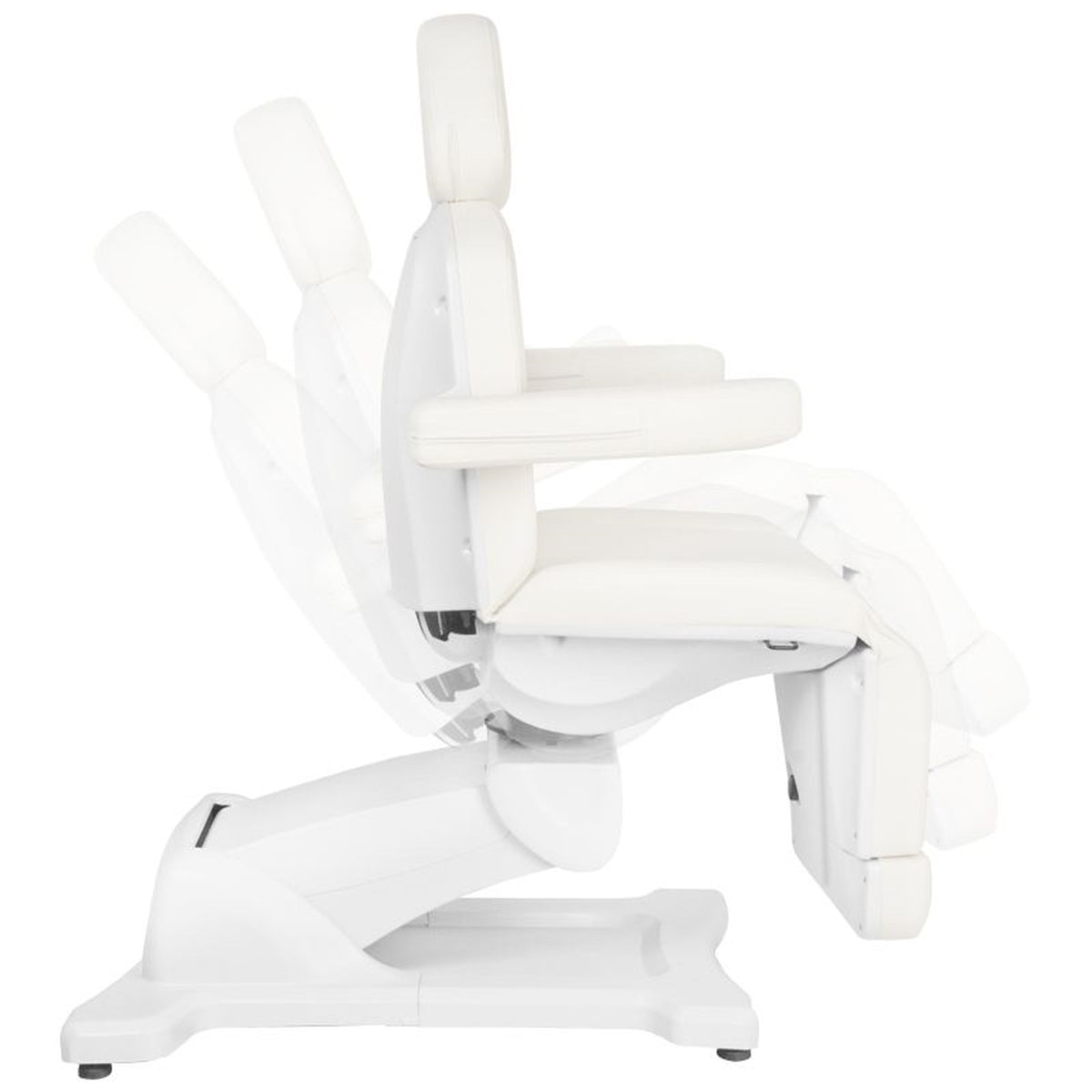 Azzurro Poltrona Lettino Elettrica 869AS Girevole - Bianco