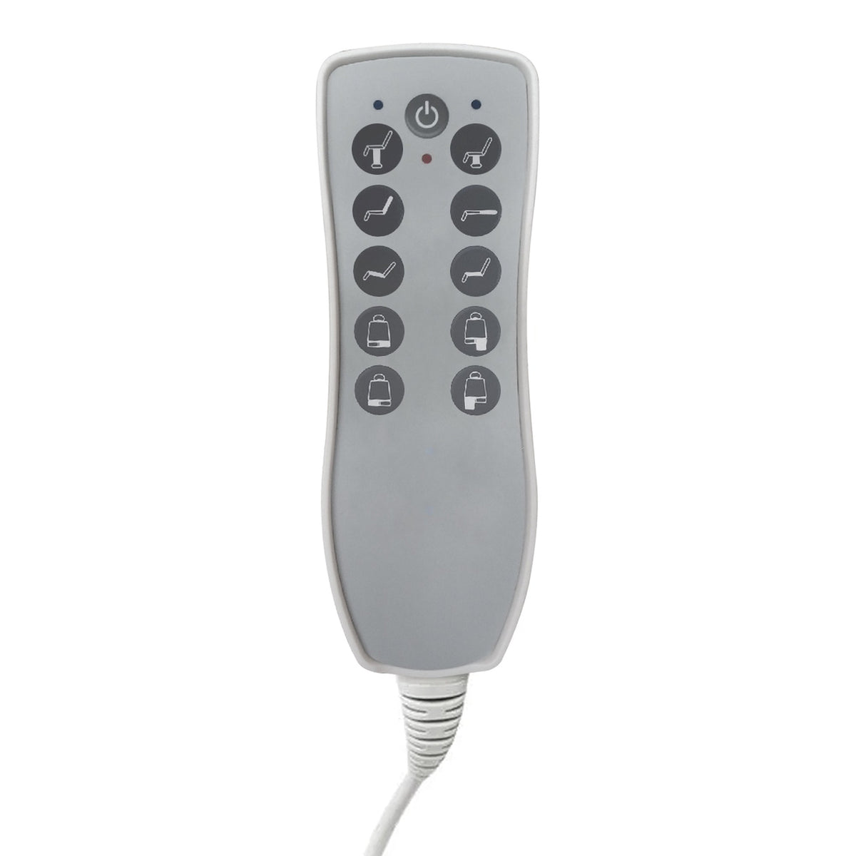 Azzurro Poltrona Lettino Elettrica 869AS Girevole - Grigio