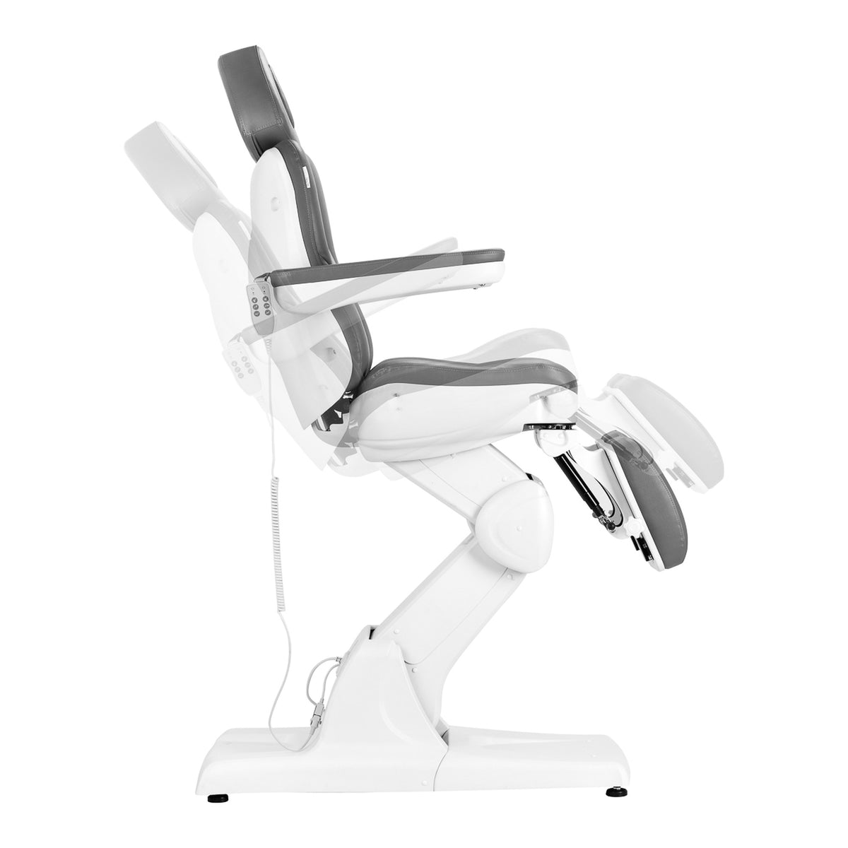 Azzurro Poltrona Lettino Elettrica 870S 3 Motori - Grigio