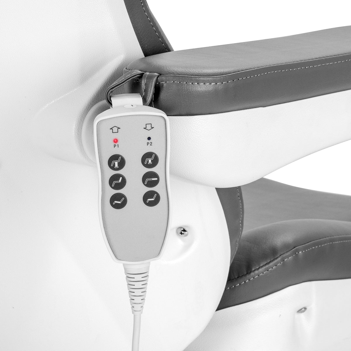 Azzurro Poltrona Lettino Elettrica 870S 3 Motori - Grigio