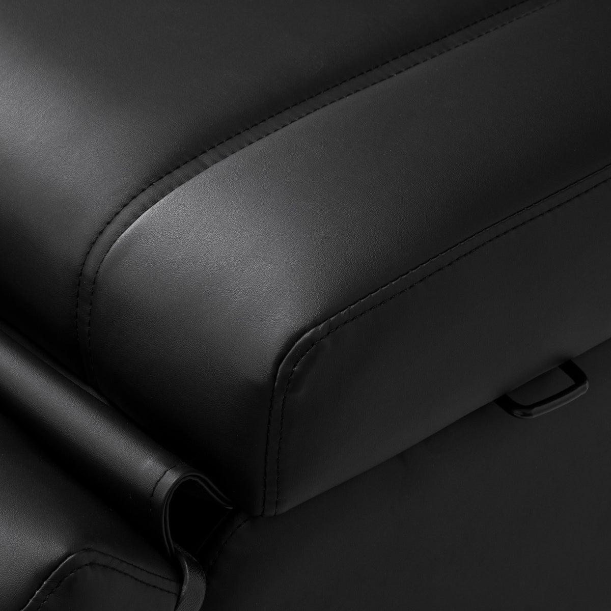 Azzurro Poltrona Lettino Elettrica Lux 3 Motori - Nero