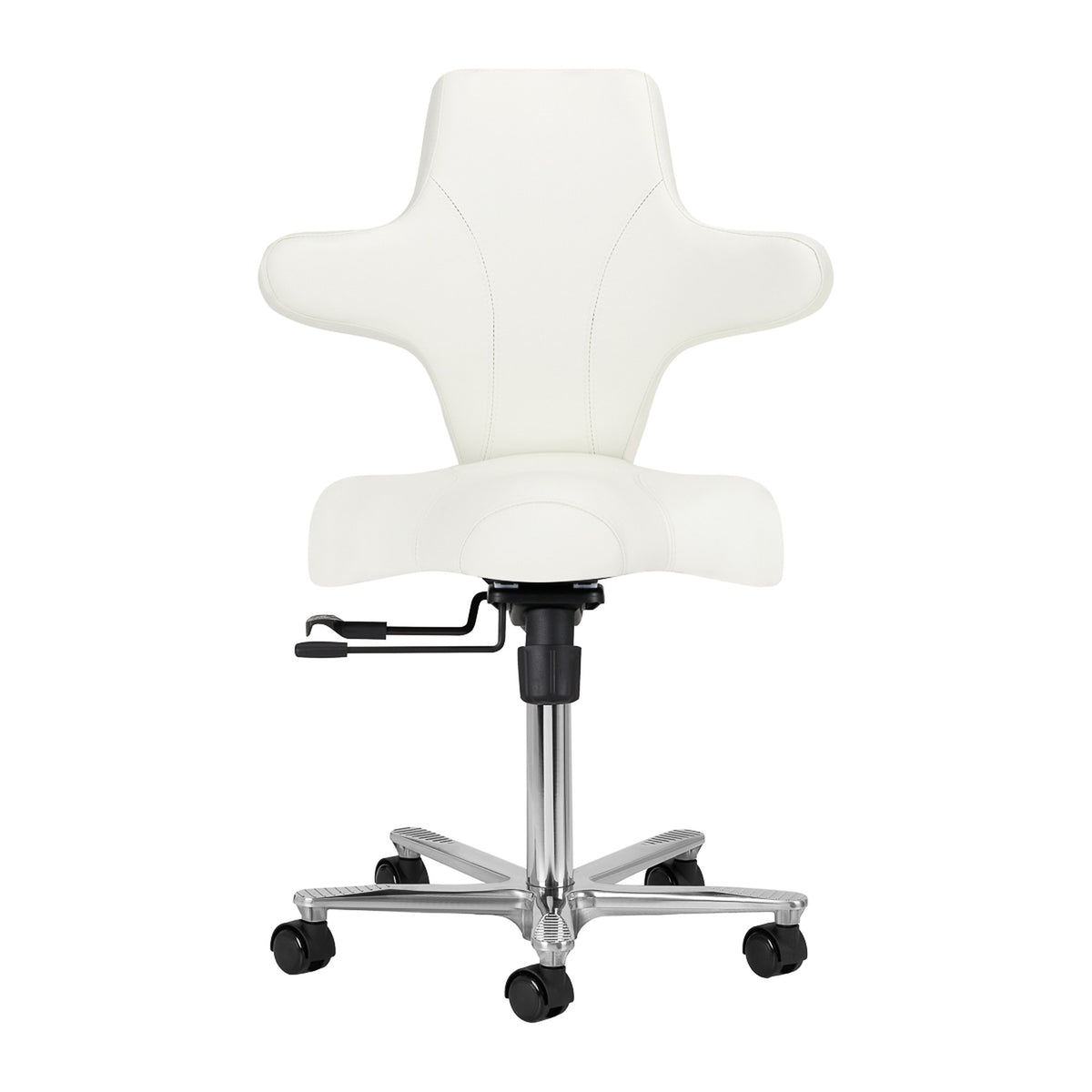 Azzurro Sgabello Special 152 con Rotelle - Bianco