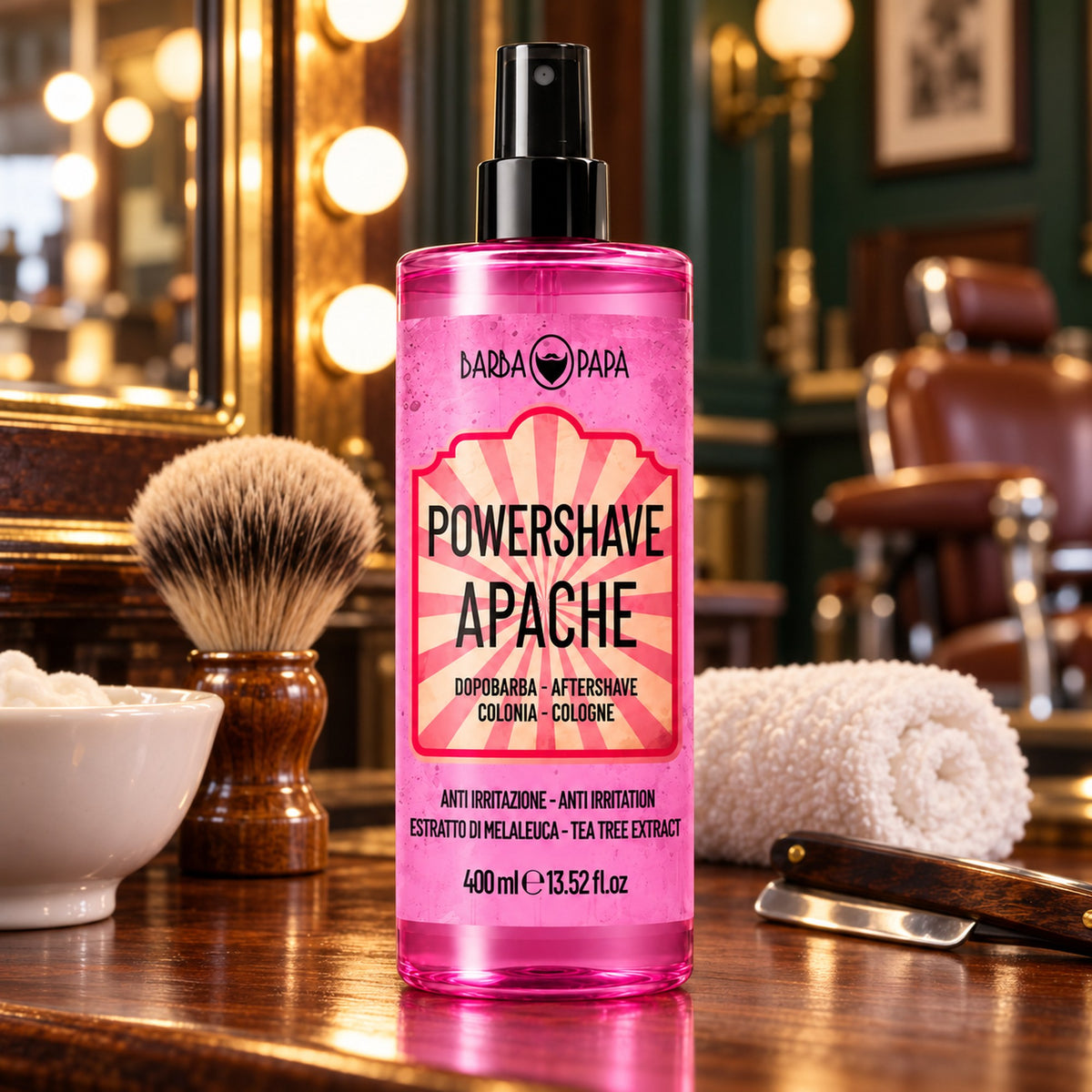 Barbapapà PowerShave Dopobarba Colonia 400ml - Apache
