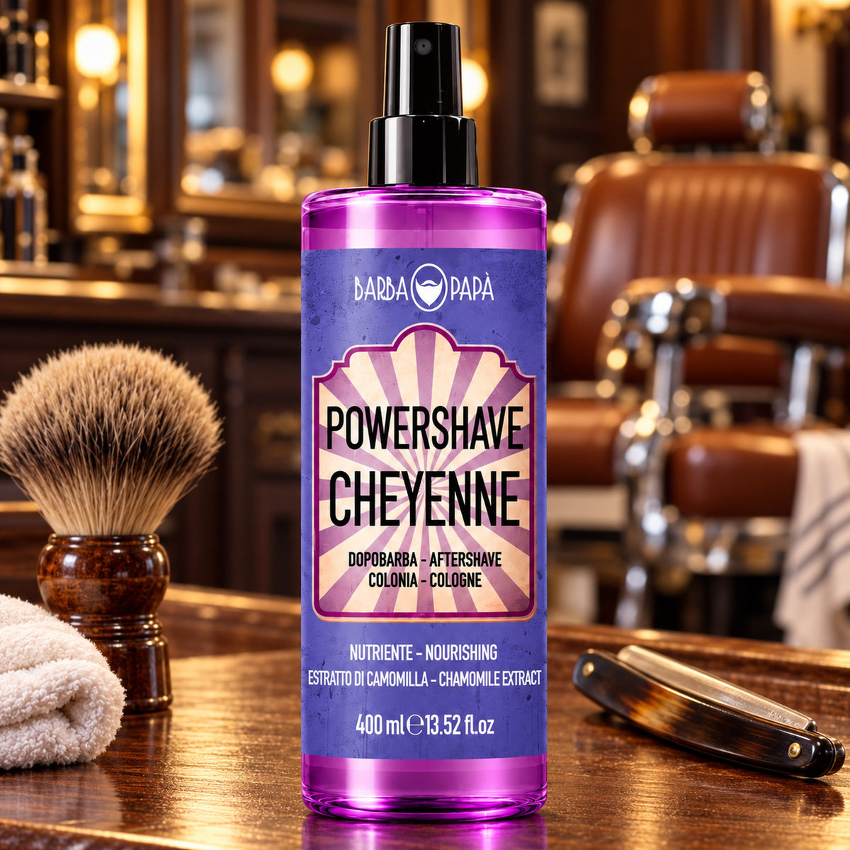 Barbapapà PowerShave Dopobarba Colonia 400ml - Cheyenne