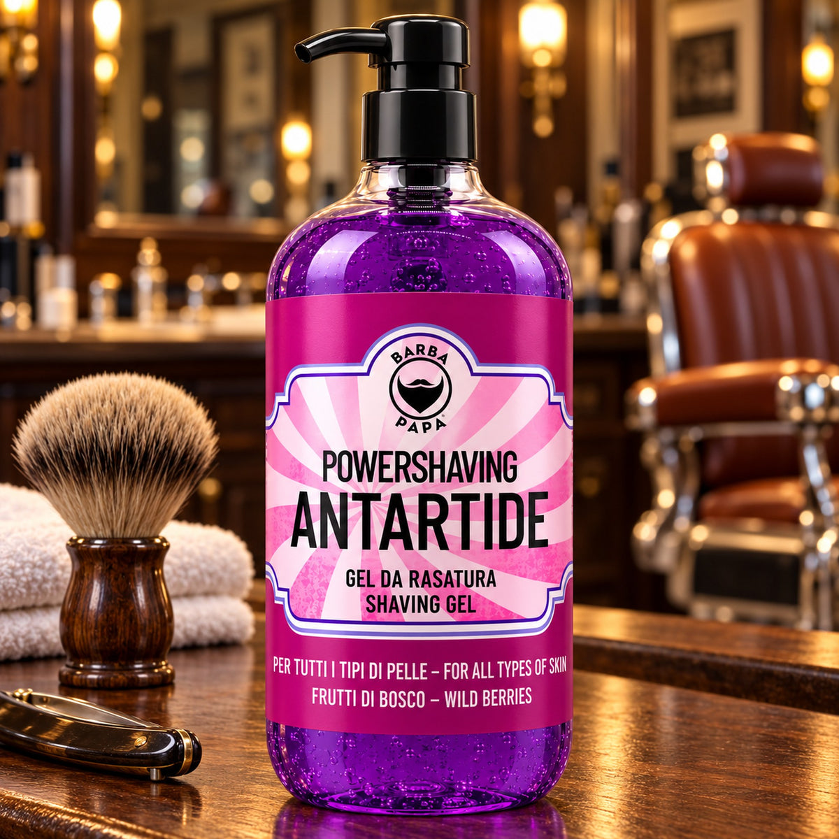 Barbapapà PowerShaving Antartide Gel da Barba - 1000ml