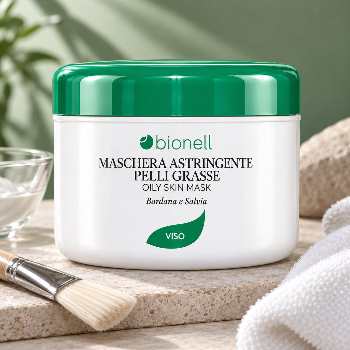Bionell Maschera Viso Astringente Pelli Grasse - 500ml