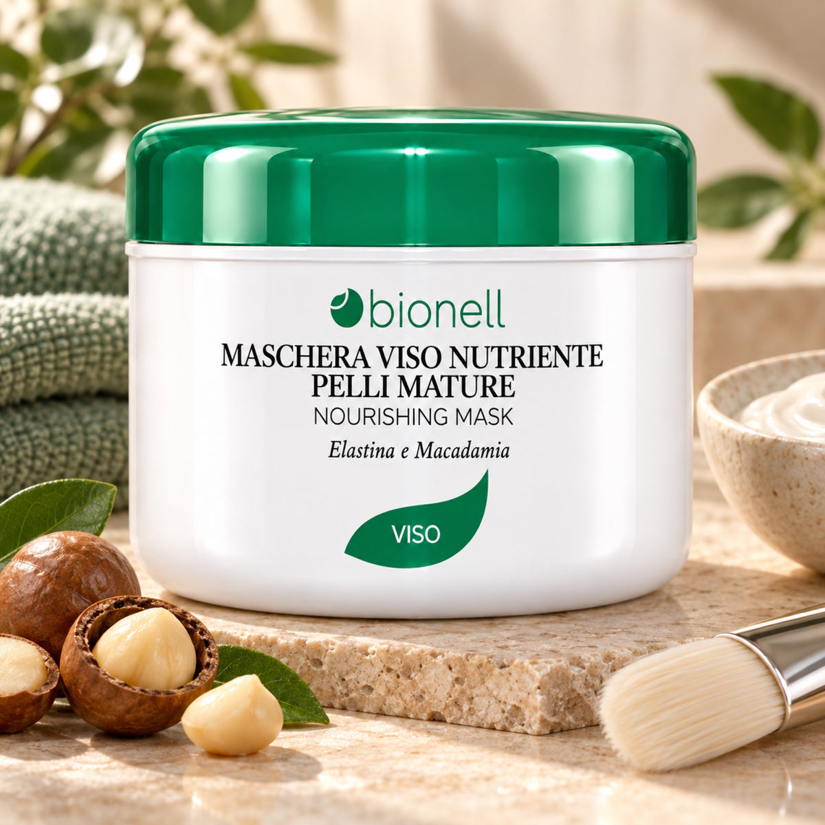 Bionell Maschera Viso Nutriente Pelli Mature - 500ml