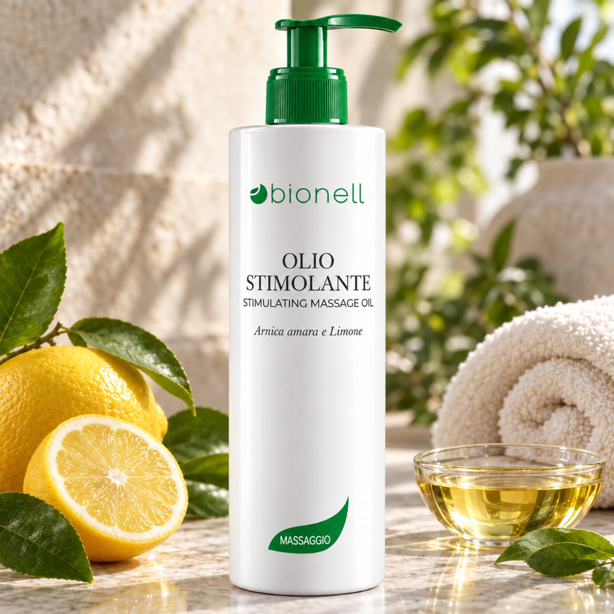 Bionell Olio Massaggio Stimolante - 500ml