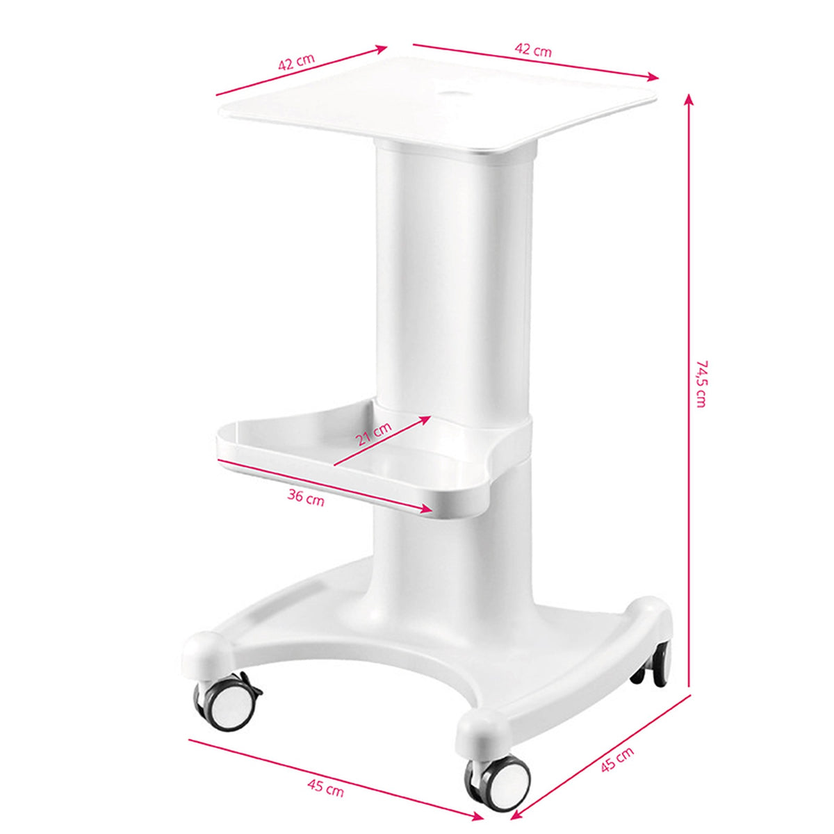 Carrello 050 Porta Dispositivi - Bianco