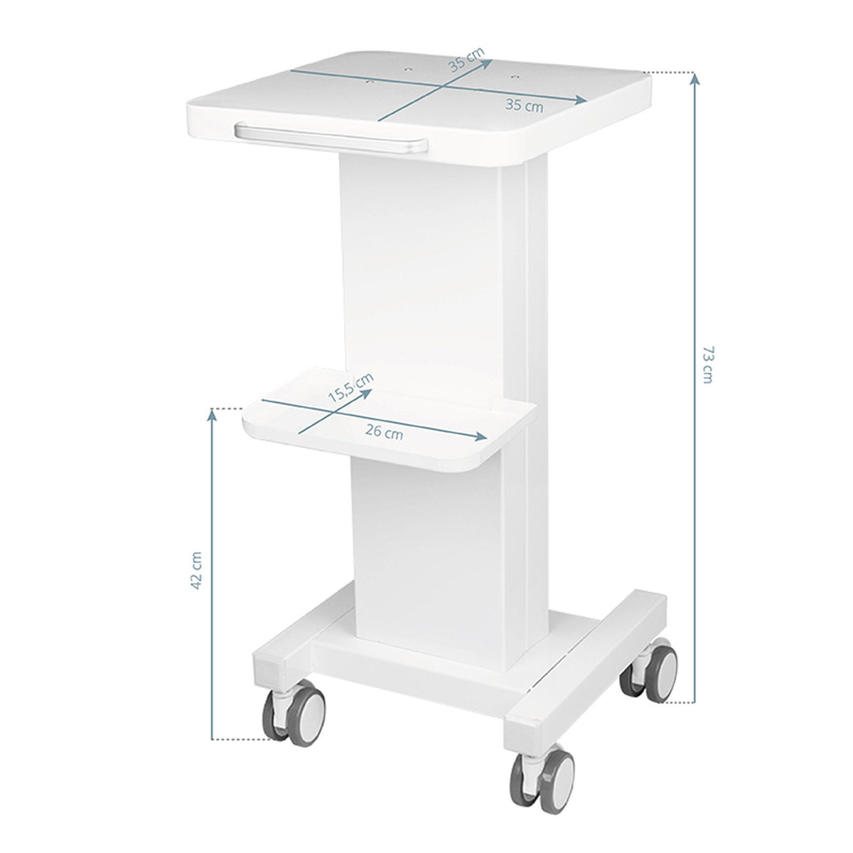 Carrello 090 Porta Dispositivi - Bianco