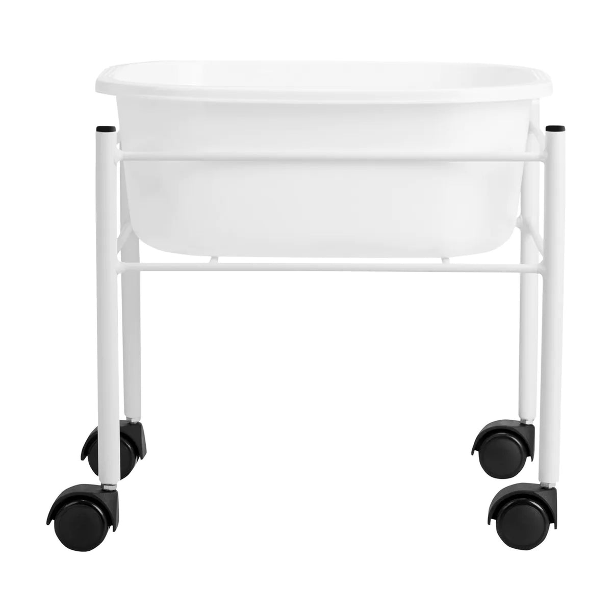 Carrello con Vaschetta V1 Pedicure Dritta - Bianco