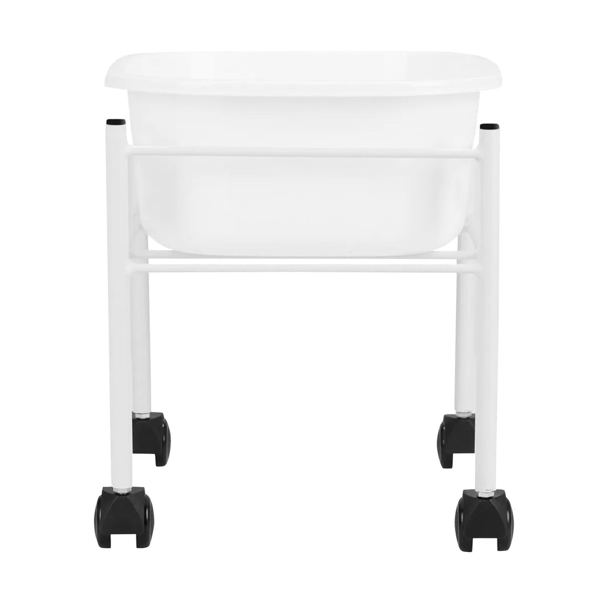 Carrello con Vaschetta V1 Pedicure Dritta - Bianco