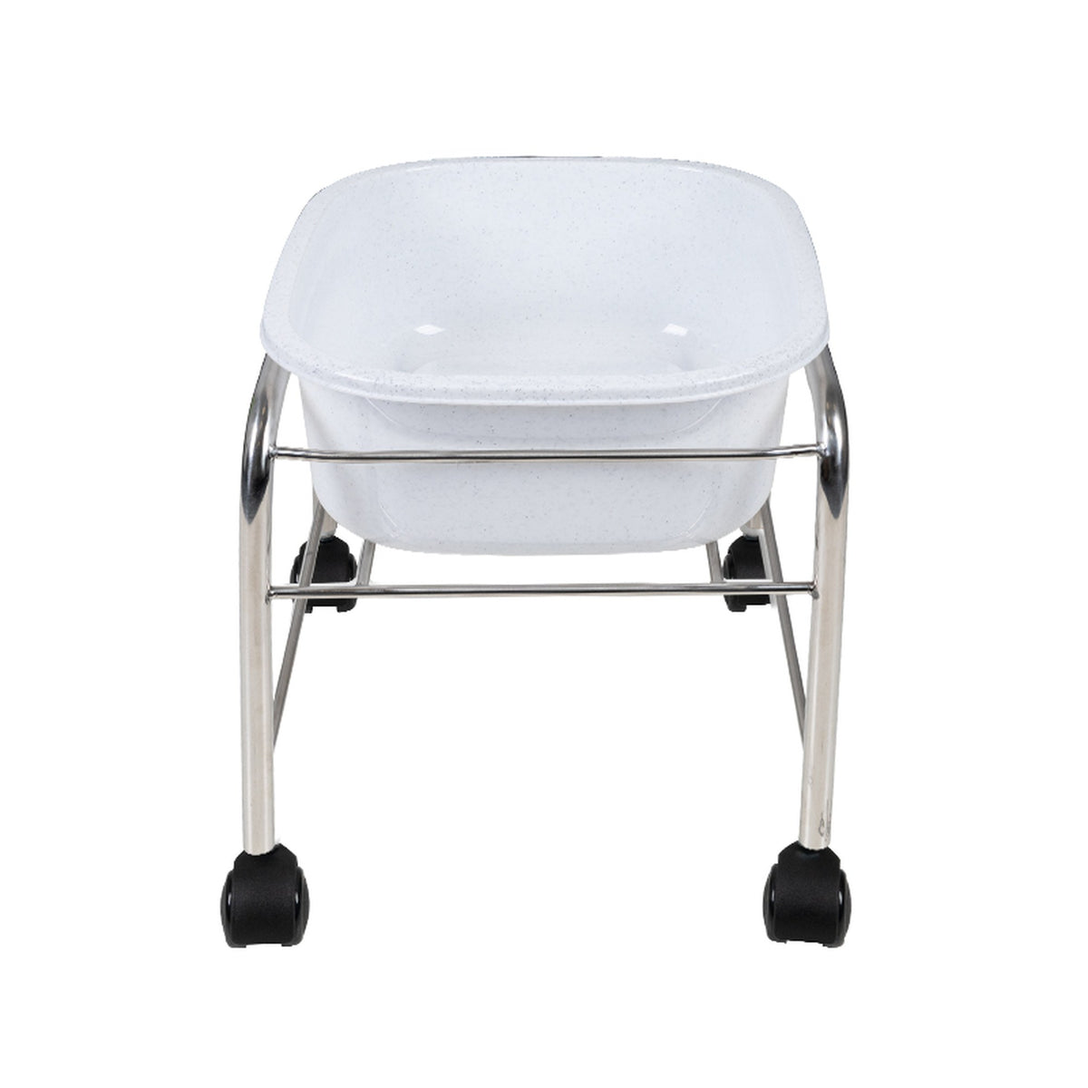 Carrello con Vaschetta V2 Pedicure Dritta - Cromo