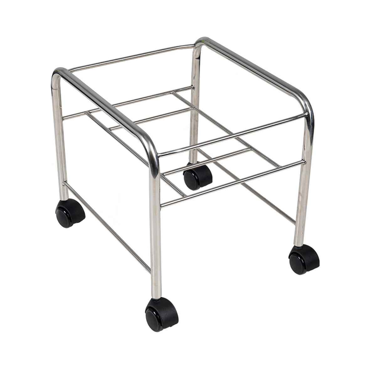 Carrello con Vaschetta V2 Pedicure Dritta - Cromo