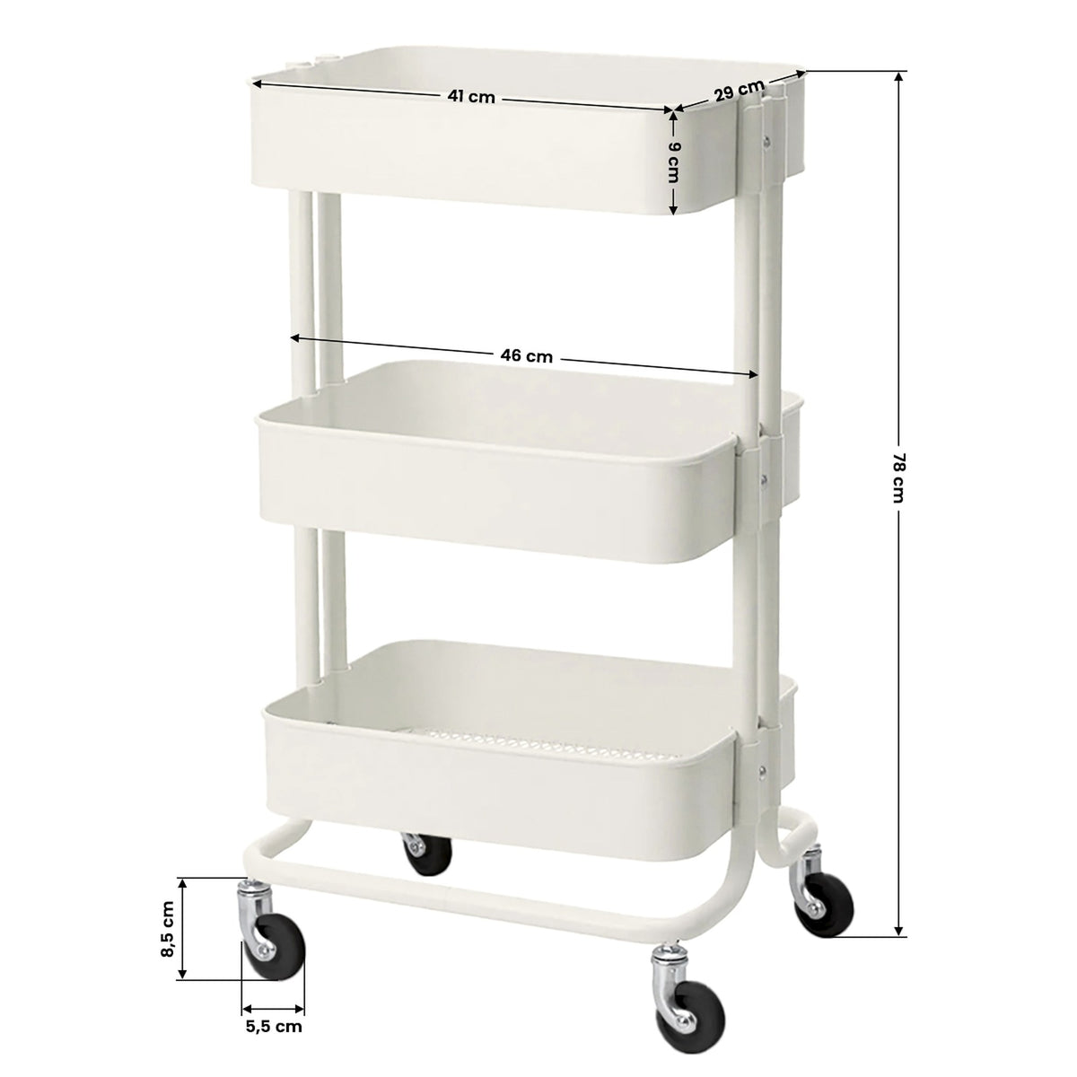 Carrello HS-05 Porta Attrezzi - Bianco