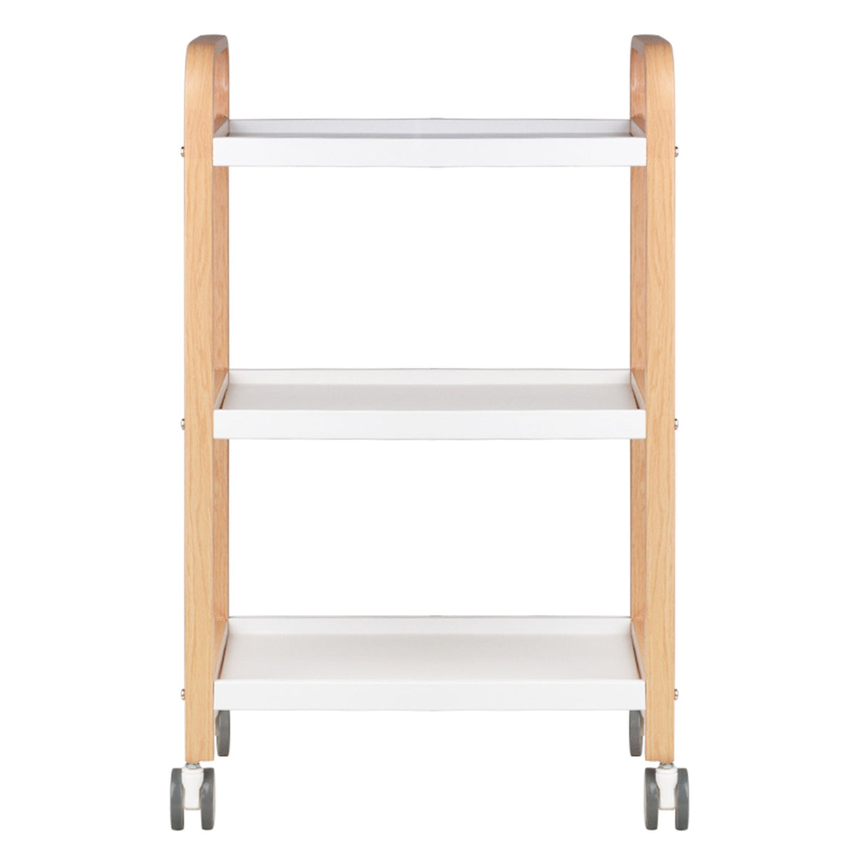 Carrello HS-09 Porta Attrezzi in Legno - Bianco