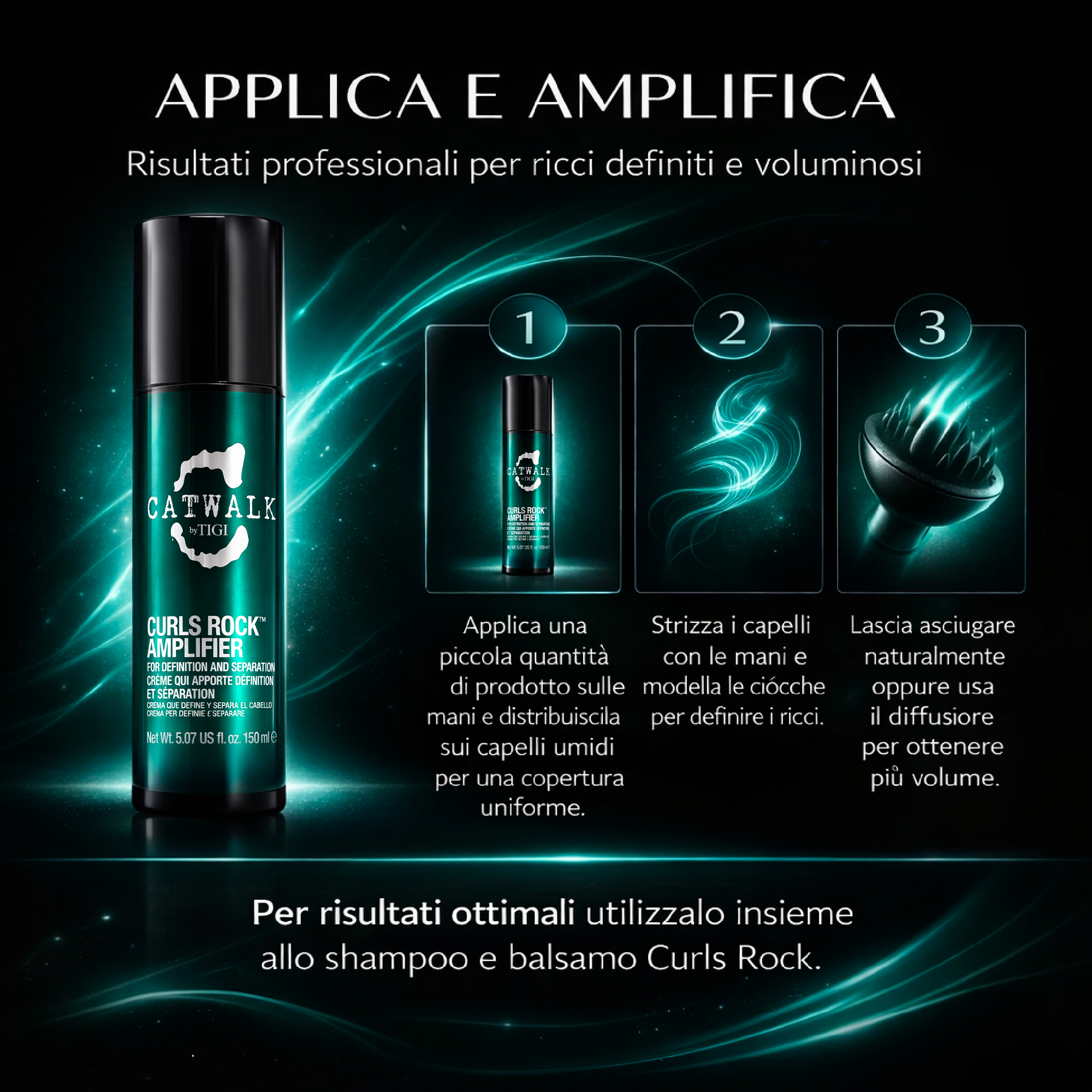 Tigi CatWalk Curls Rock Amplifier - 150ml