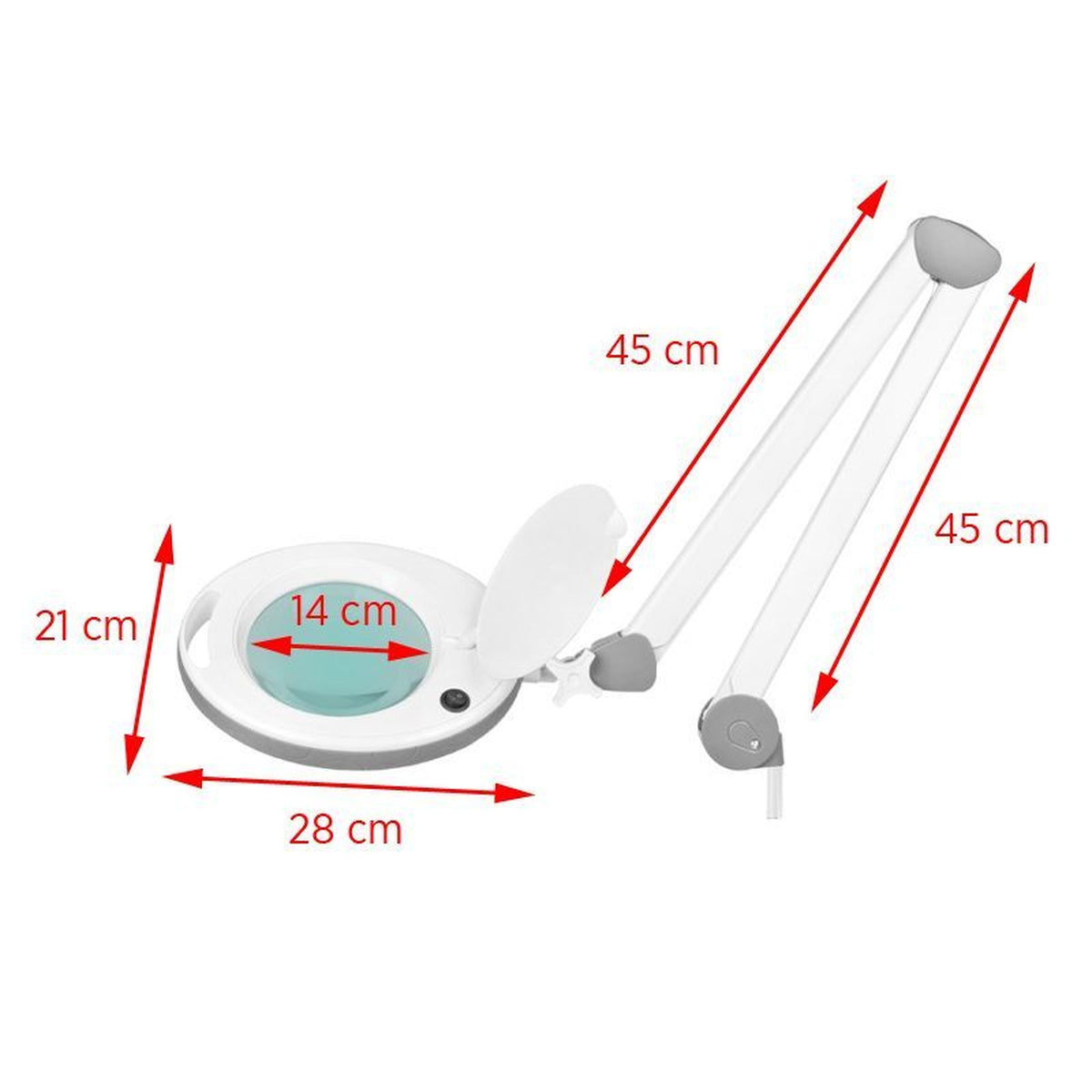 Elegante Lampada LED 6014 Lente da Tavolo 5 Diottrie