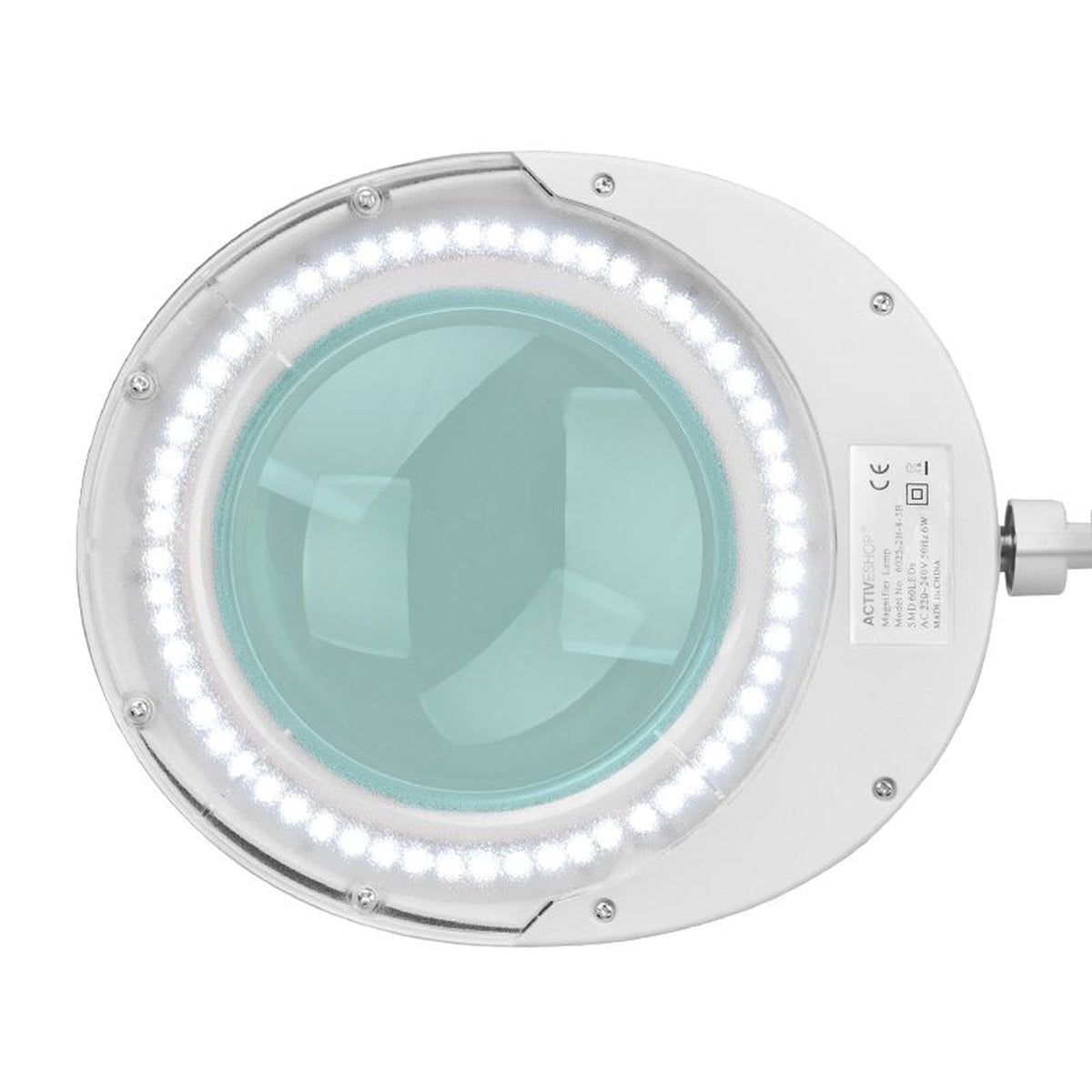 Elegante Lampada LED 6025 Lente con Stativo 5 Diottrie - Bianco