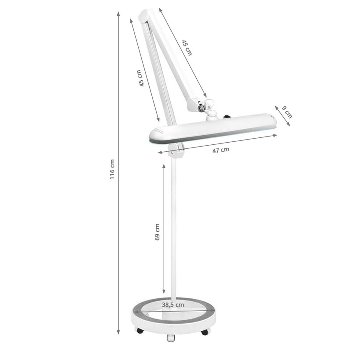 Elegante Lampada LED 801-S con Stativo - Bianco