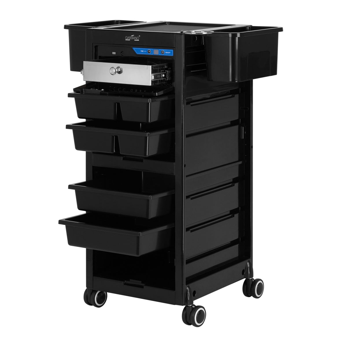 Gabbiano Carrello 68UV con Sterilizzatore per Parrucchiere - Nero