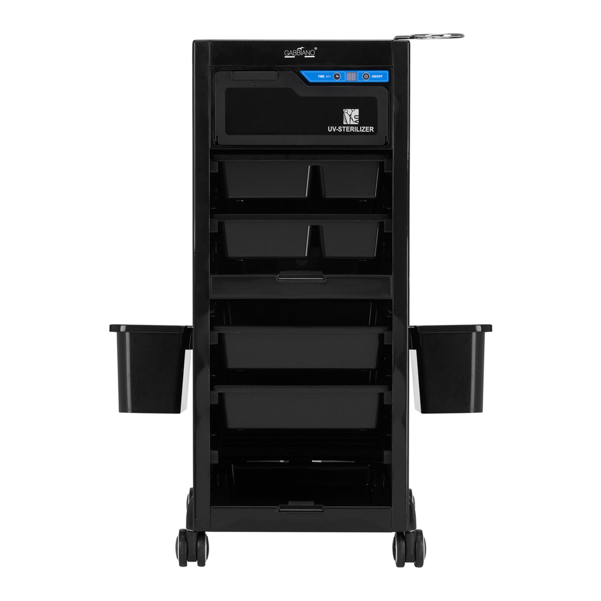 Gabbiano Carrello 68UV con Sterilizzatore per Parrucchiere - Nero