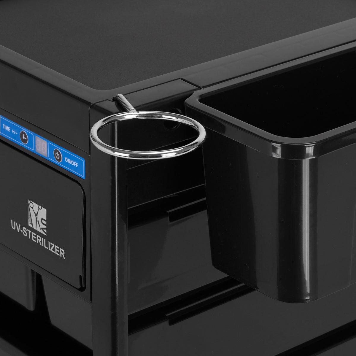 Gabbiano Carrello 68UV con Sterilizzatore per Parrucchiere - Nero