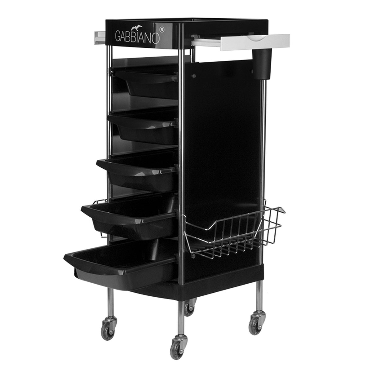Gabbiano Carrello FX11-E per Parrucchiere - Nero