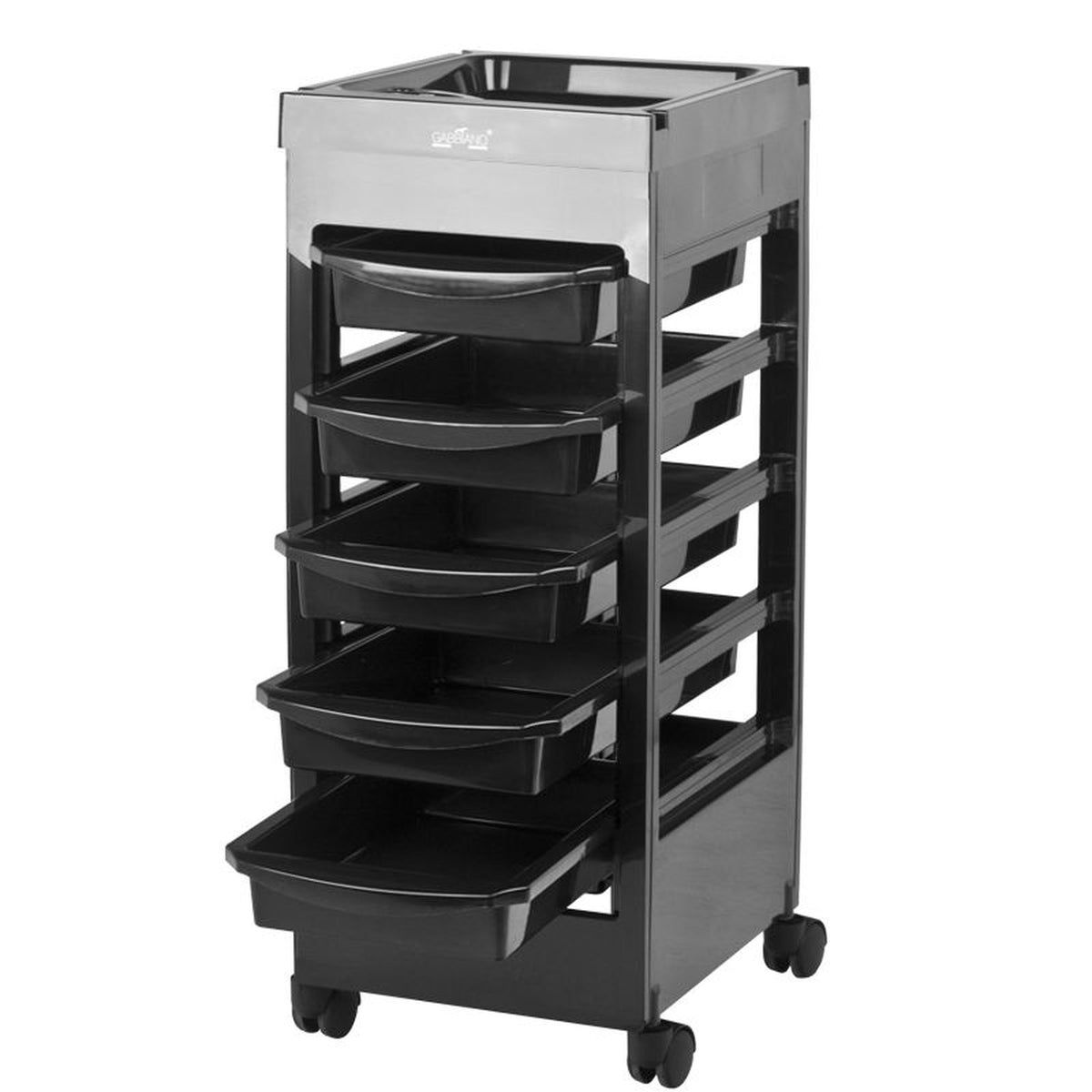 Gabbiano Carrello Porta Attrezzi 048A Parrucchiere - Nero