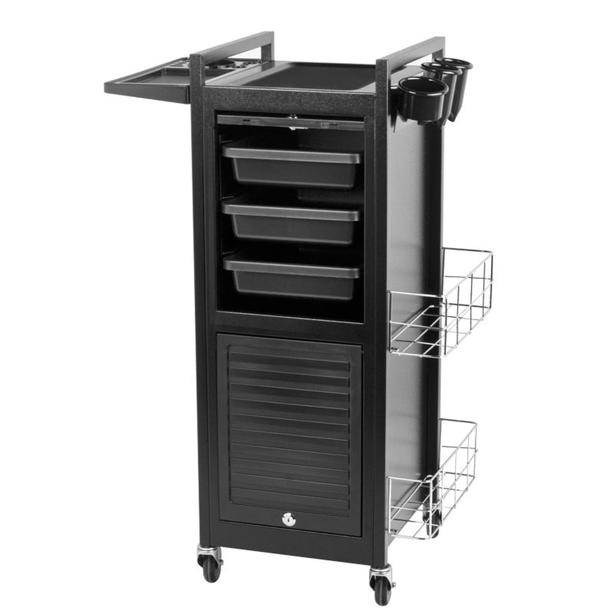 Gabbiano Carrello Porta Attrezzi Deluxe 401 Parrucchiere - Nero