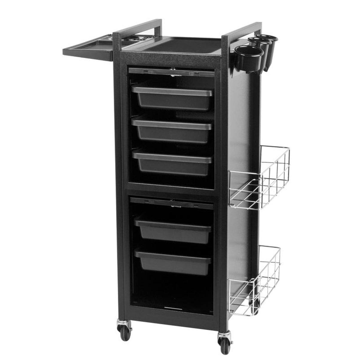 Gabbiano Carrello Porta Attrezzi Deluxe 401 Parrucchiere - Nero
