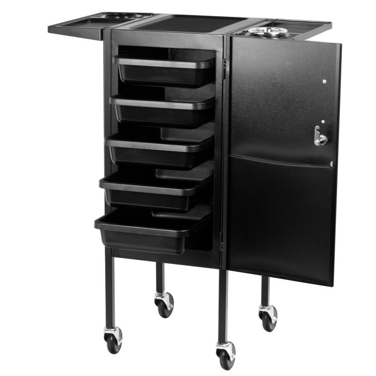 Gabbiano Carrello Porta Attrezzi Deluxe 500 Parrucchiere - Nero